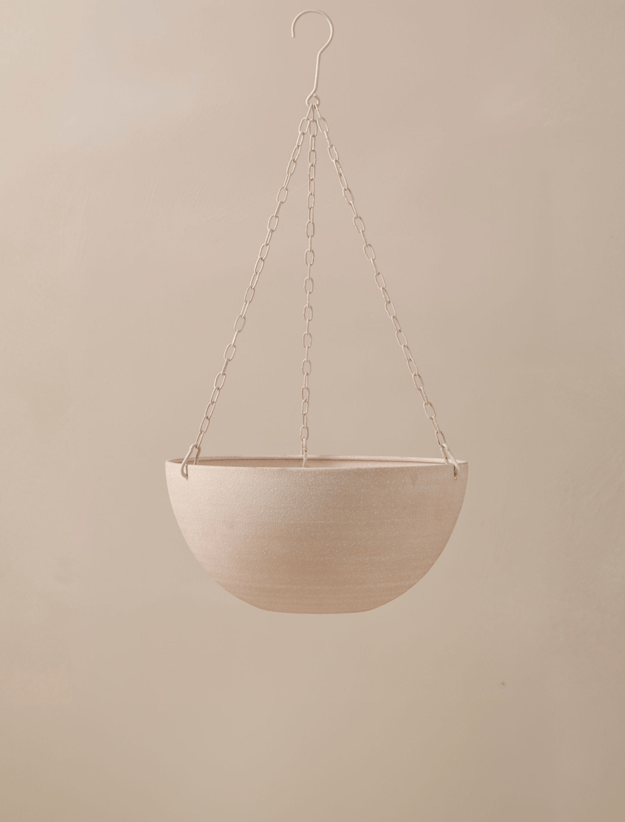 Panier Suspendu en Fer Iris - Beige