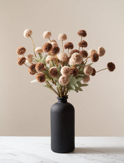 Chrysanthèmes Kiku artificiels – Assortiment bohème (10 tiges / 50 fleurs)