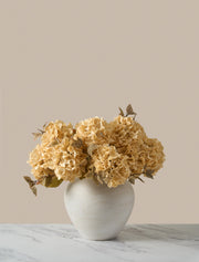 Bouquet d’hortensias artificiels d’automne – Crème (7 tiges)