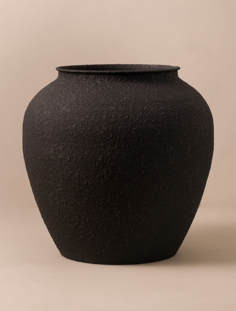 Grand Pot Etta en Fer - Noir