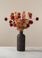 Chrysanthèmes Kiku artificiels – Bouquet assorti (10 tiges / 50 fleurs)