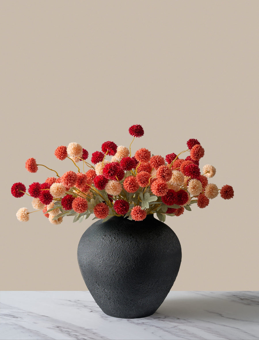 Arrangement Chrysanthèmes Kiku artificiels - Assorti (20 tiges / 100 têtes)