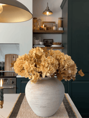 Bouquet d’hortensias artificiels d’automne – Crème (7 tiges)