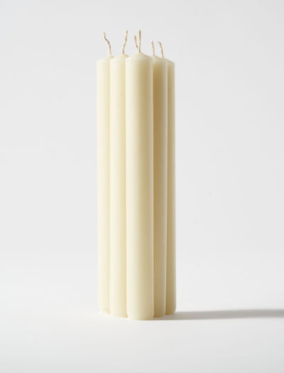 Bougies de table 20,3 cm – Ivoire (lot de 6)