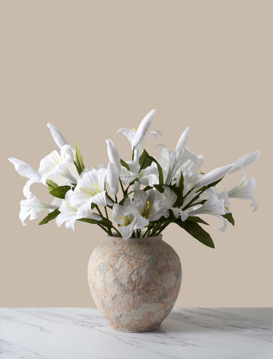 Arrangement de faux lys - Blanc