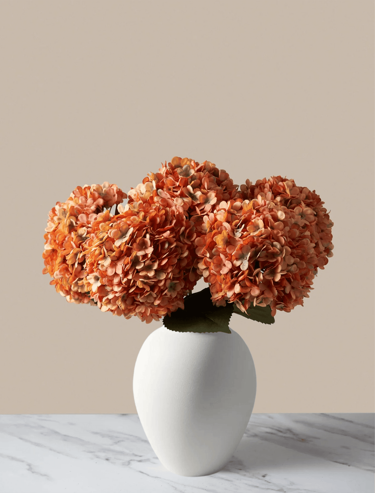Grands hortensias artificiels – Sunrise (5 tiges)