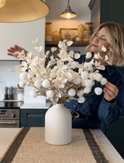 Faux Floral Arrangement – Ivory