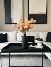 Chrysanthèmes Kiku artificiels – Orange (10 tiges / 50 fleurs)