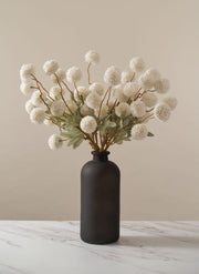 Chrysanthèmes Kiku artificiels – Blanc (10 tiges / 50 fleurs)