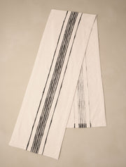 Tischläufer mit schwarzen Streifen – 200 cm