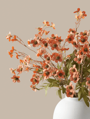 Faux Wax Flowers – Umber (10 stems)