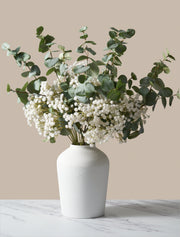 Composition florale artificielle – Gypsophile blanc
