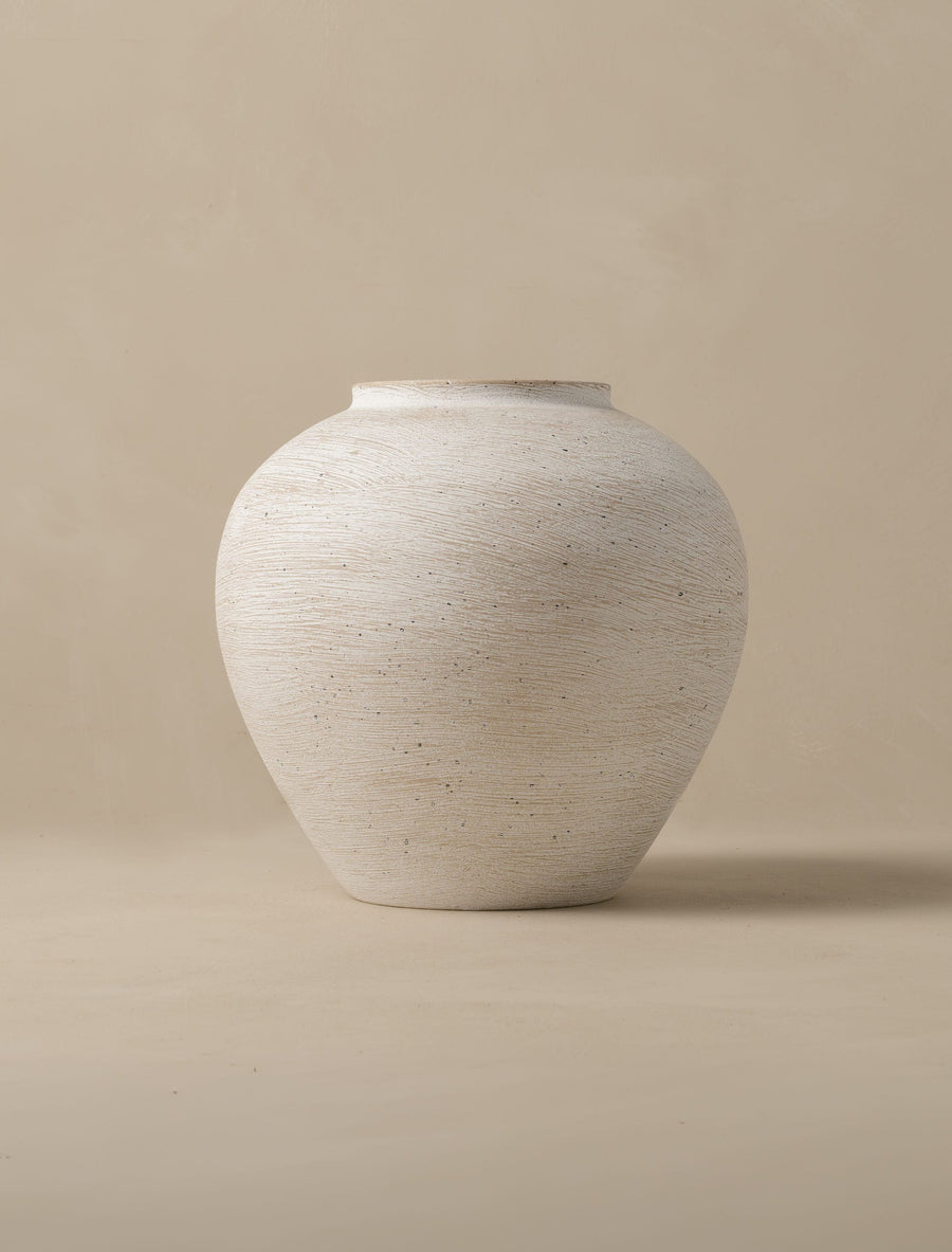 Vase Arina – Blanc brossé