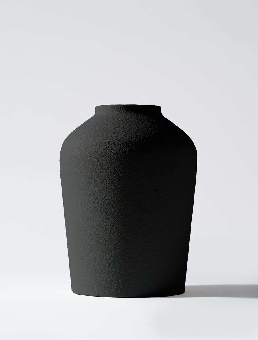 Vase Ema – Noir Texturé