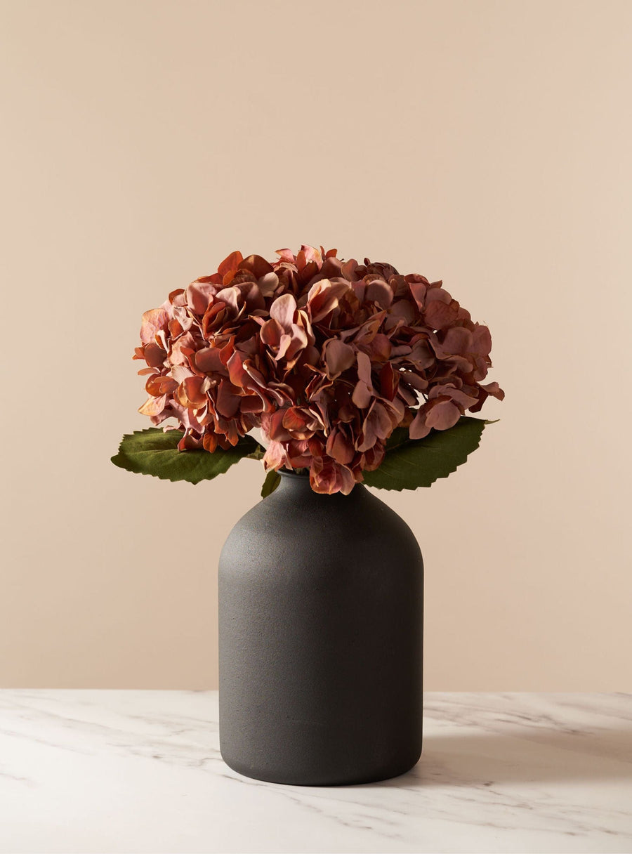 Bouquet d’hortensias artificiels – Rose poudré (4 tiges)