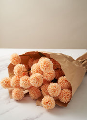 Chrysanthèmes Kiku artificiels – Orange (10 tiges / 50 fleurs)