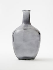 Vase boule en verre – Gris