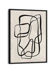 Framed Canvas – Line Art No. 1