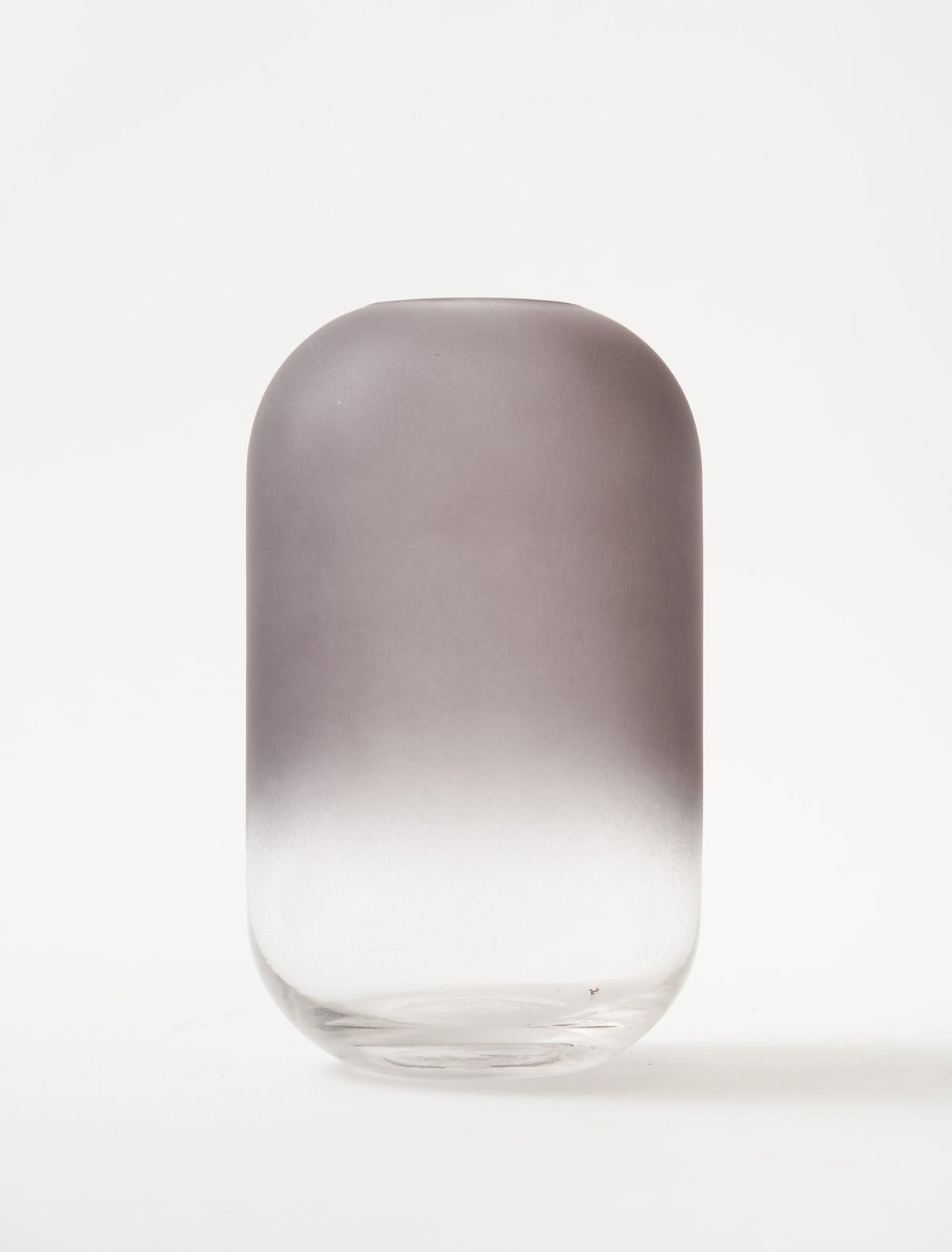 Vase Ava en verre dépoli – Gris