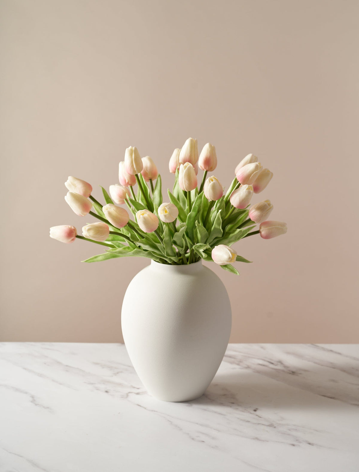 Tulipes artificielles – Rose tendre (25 tiges)