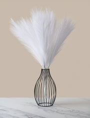Pampa artificielle – Blanc (5 tiges)