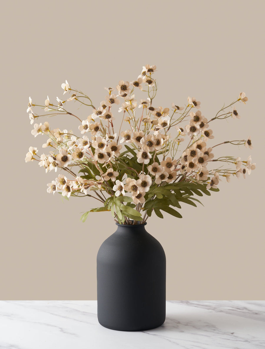 Fleurs de cire artificielles – Crème (10 tiges)