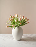 Faux Tulips – Champagne Peach (25 stems)