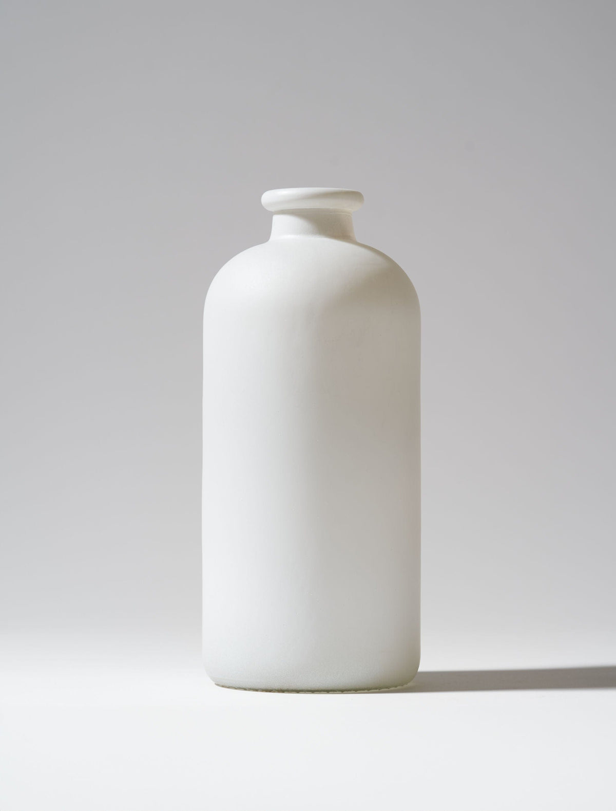 Vase en verre Aria – Blanc Givré