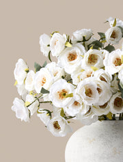 Bouquet de roses artificielles – Blanc (12 tiges / 72 roses)