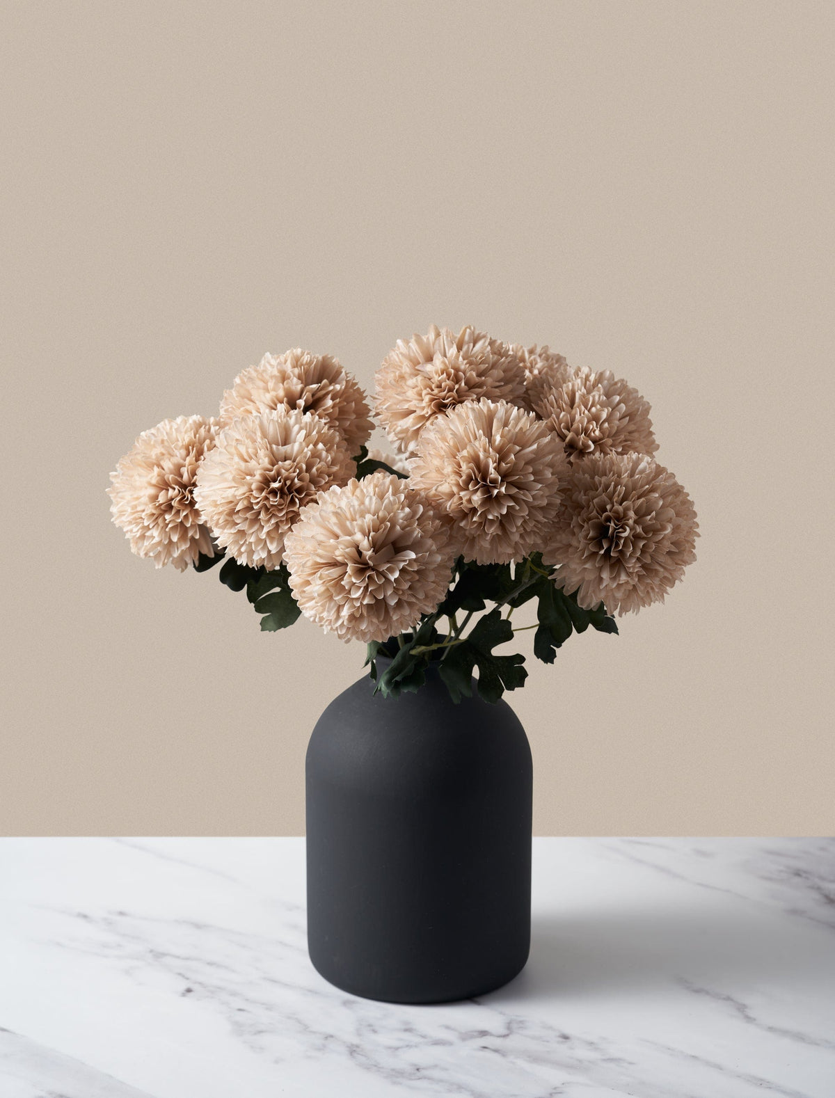Large Faux Kiku Chrysanthemums – Cream (10 stems)