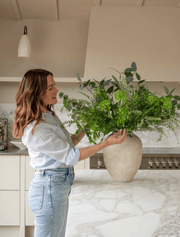 Faux Floral Arrangement – Wild Eucalyptus & Green Berries