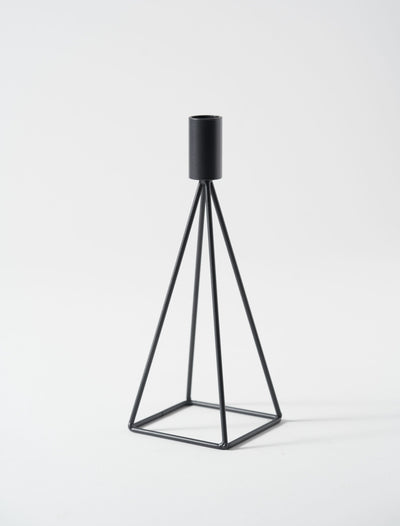 Grand Bougeoir Pyramide – Noir