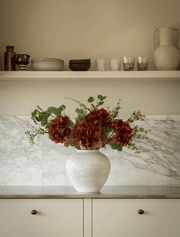 Faux Floral Arrangement – Eucalyptus & Cinnamon Hydrangea