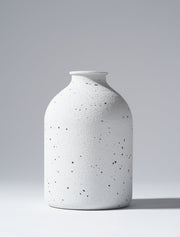 Jarrón Arlo – Blanco moteado