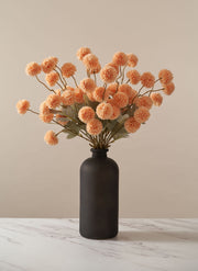 Chrysanthèmes Kiku artificiels – Orange (10 tiges / 50 fleurs)