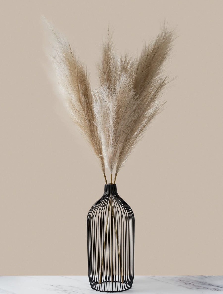 Grande pampa artificielle – Crème (3 tiges)