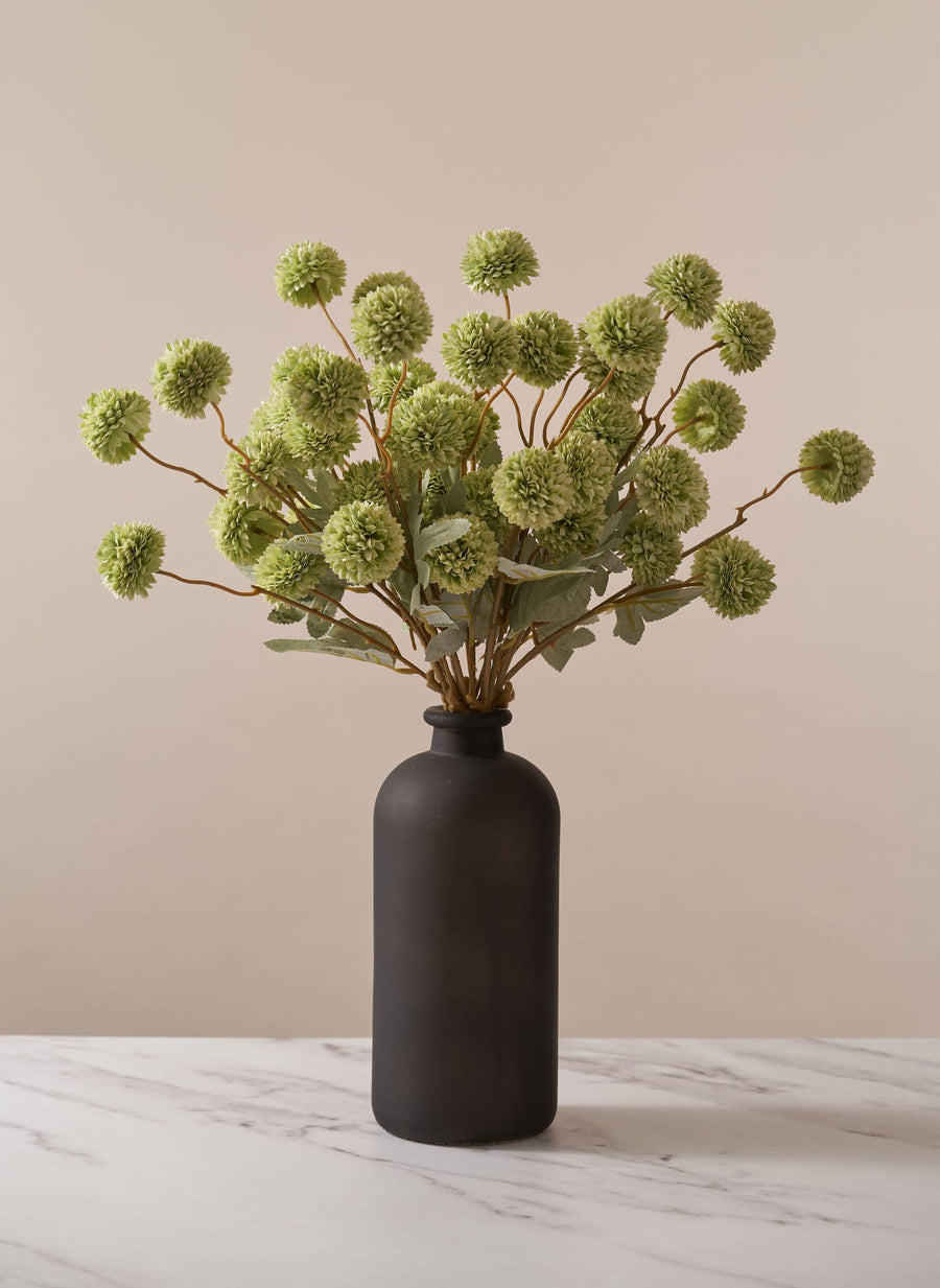 Chrysanthèmes Kiku artificiels – Vert (10 tiges / 50 fleurs)