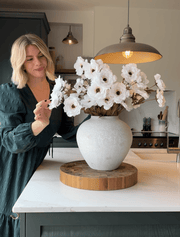 Pivoines Moutan artificielles – Blanc (8 tiges)
