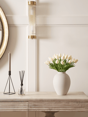 Tulipes artificielles – ivoire (25 tiges)