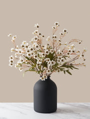 Flores de cera artificiales – Blanco (10 tallos)
