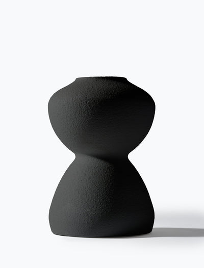 Vase Laila – Noir Texturé